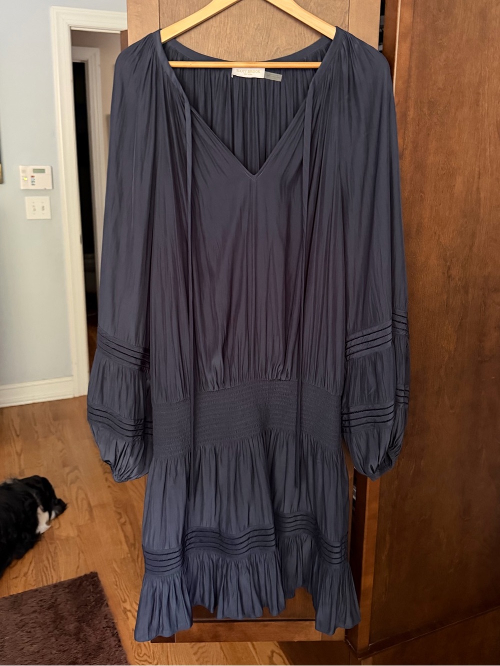 Ramy Brook Smocked Drop Waist Dress